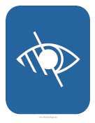 Visual Impairment Sign