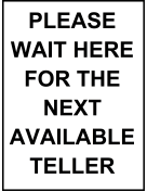 Wait Here for Teller
