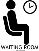 Waiting Room with caption