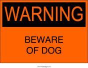 Beware of Dog