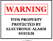 Warning Electronic Alarm