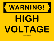 Warning High Voltage 2
