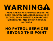 No Patrol Services