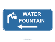 Water Fountain Left