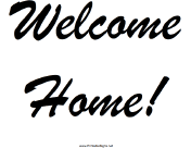 Welcome Home