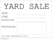Yard Sale
